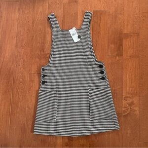 Mango Black and White Houndstooth Dress